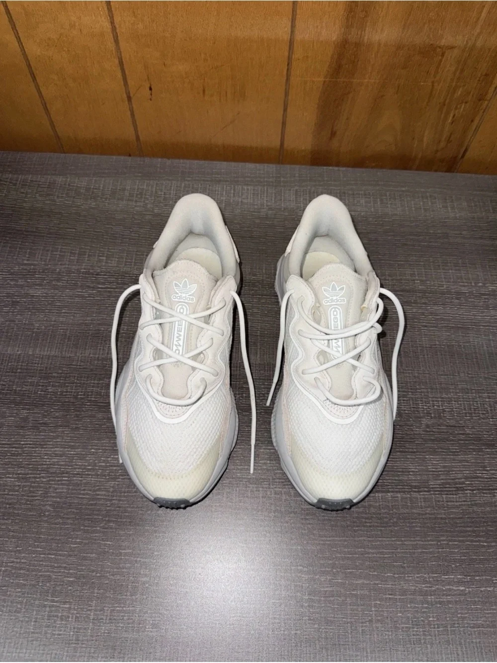 adidas Cream/White Running Sneakers